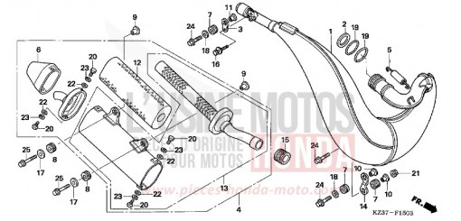 CHAMBRE D'EXPANSION (CR250R6,7) CR250R6 de 2006